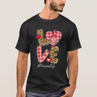 Leopard Play Heart KÄRLEK Principal Life Gnome Val T Shirt