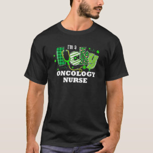 Leopard Play Shamrock Lucky Oncology Nurse St Pat T Shirt