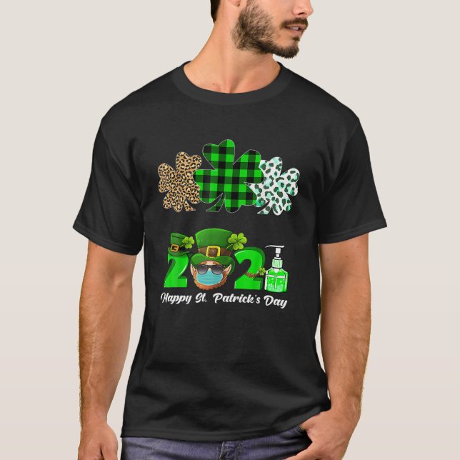 Leopard Play St Patrick's D T Shirt (Framsida)