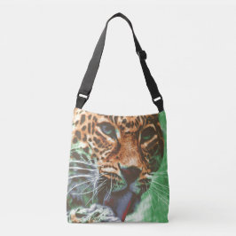 Leopard Portrait Tasche Living Coral Axelväska