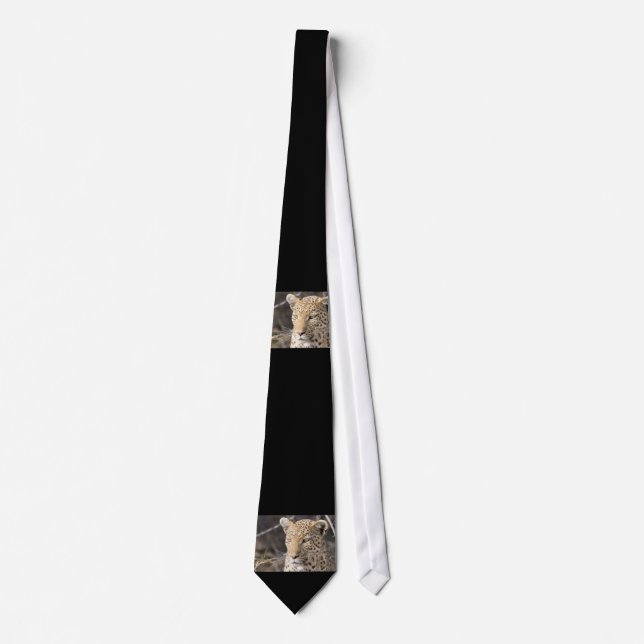 Leopard porträtt slips (Framsida)
