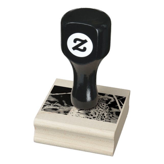 Leopard porträtt stämpel (Stämpel)