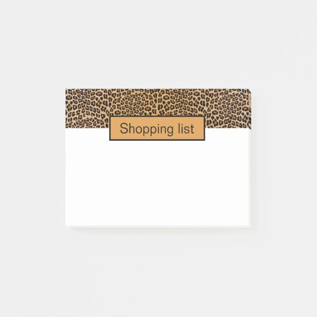 Leopard Post-it Block (Framsida)