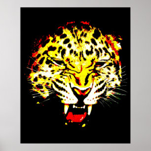 Leopard Poster Skriv ut - Leopard Poster - stora k