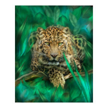 Leopard - Poster/utskrift av upphovsmannaranda