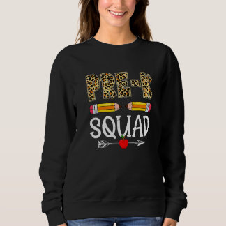 Leopard Pre K Squad First Day Back To School T Shirt