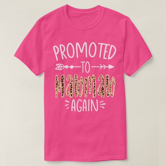 Leopard Pregnancy Announcement Soon To Be Mawmaw A T Shirt (Design framsida)