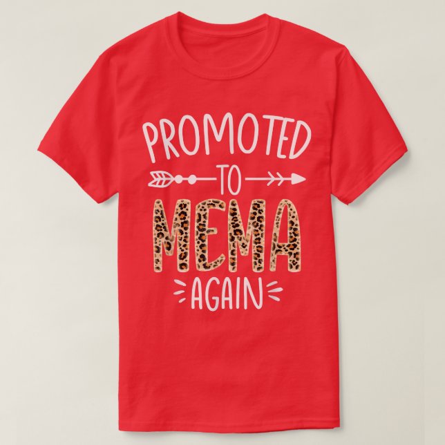 Leopard Pregnancy Announcement Soon To Be Mema Aga T Shirt (Design framsida)