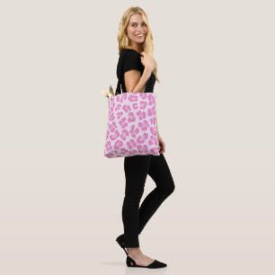 Leopard Preppy Rosa Line Tygkasse