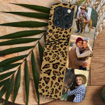 Leopard Print 3 Lodrät Photo Brown<br><div class="desc">Leopard-personlig för telefonfodral med 3 av dina foton. Fotomallen har ställts in för visning av bilder i lodrät porträtt-format. Designad för iPhone 13 Pro Max men passar många andra modeller. Om du väljer en annan modell kan du kontrollera att designen fortfarande ser underbar ut i förhandsvisningen och vid behov tveka...</div>