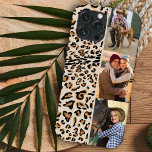 Leopard Print 3 Lodrät Photo Natural<br><div class="desc">Leopard-personlig för telefonfodral med 3 av dina foton. Fotomallen har ställts in för visning av bilder i lodrät porträtt-format. Designad för iPhone 13 Pro Max men passar många andra modeller. Om du väljer en annan modell kan du kontrollera att designen fortfarande ser underbar ut i förhandsvisningen och vid behov tveka...</div>
