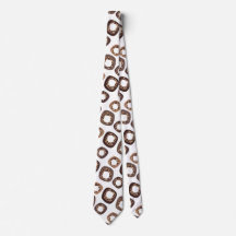 Leopard Print and Donut Pattern Tie