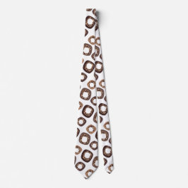 Leopard Print and Donut Pattern Tie Slips