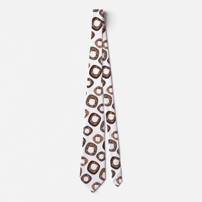 Leopard Print and Donut Pattern Tie Slips (Framsida)
