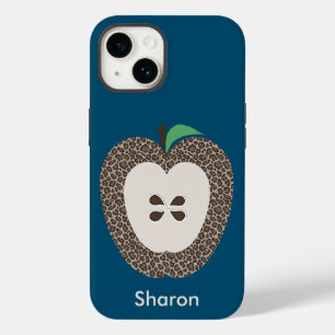 Leopard Print Apple Teacher Fodral-Mate iphone cas