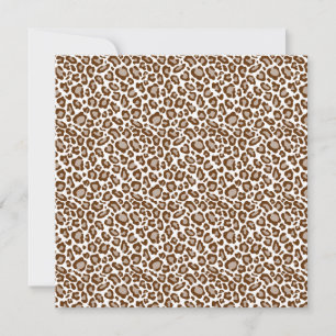 Leopard Print Baby Shower Inbjudan
