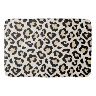 Leopard print badrumsmatta