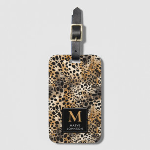Leopard Print Bagagebricka