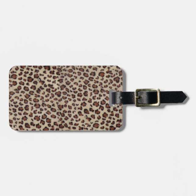 Leopard Print Bagagebricka (Horisontell Framsida)