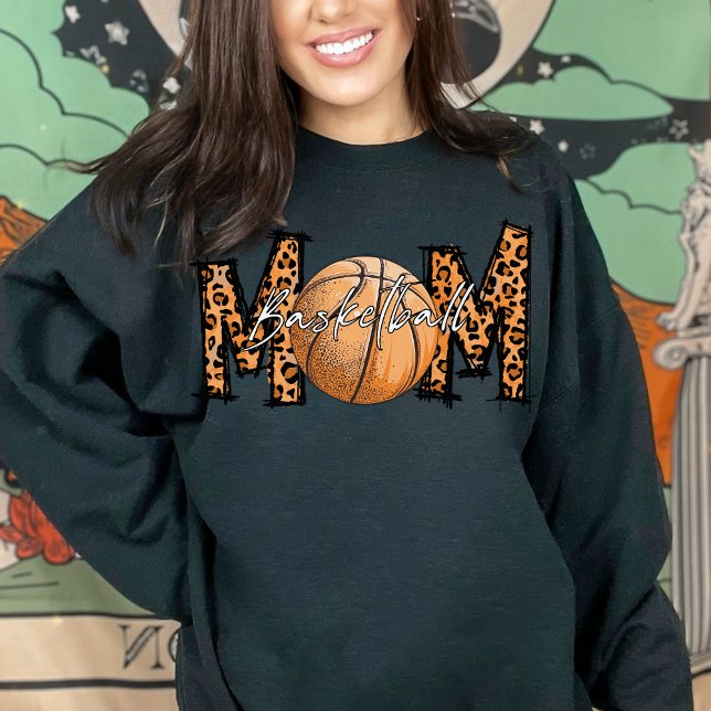 Leopard Print Basketball Mamma, Idrottsman # och N T Shirt (Skapare uppladdad)