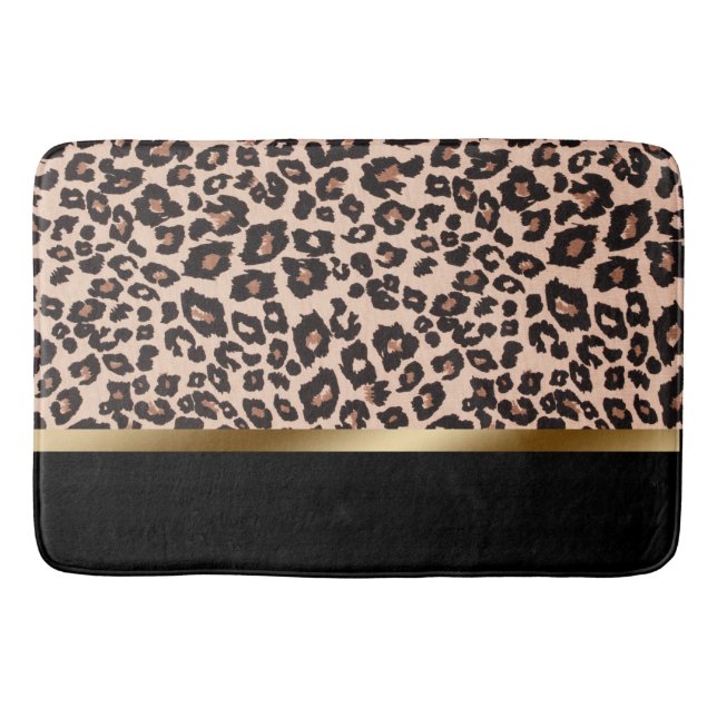 Leopard Print Bath Mat Badrumsmatta (Framsidan)