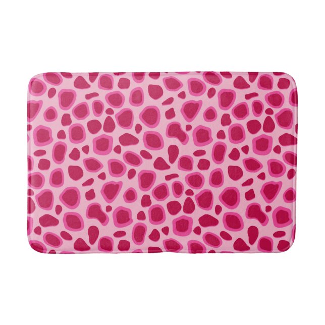 Leopard Print, Black and White Badrumsmatta (Framsidan)