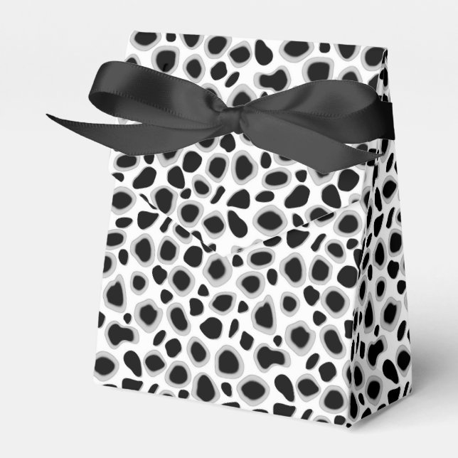 Leopard Print - Black and White Presentaskar (Framsidan Sidan)