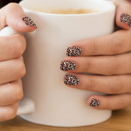 Leopard Print Black Ro Guld Foil