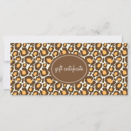 Leopard Print Boutique Stil Gift-certifikat