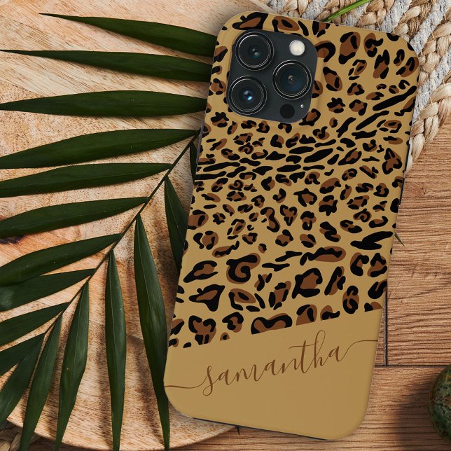 Leopard Print Brown Black Elegant Namn (Skapare uppladdad)