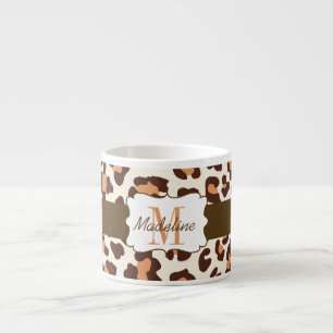 Leopard Print Brown Tan Cream Espresso Mugg Espressomugg