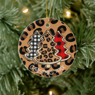Leopard Print, Buffalo Play, Julgranar Julgransprydnad Keramik