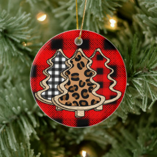 Leopard Print, Buffalo Play, Julgranar Julgransprydnad Keramik