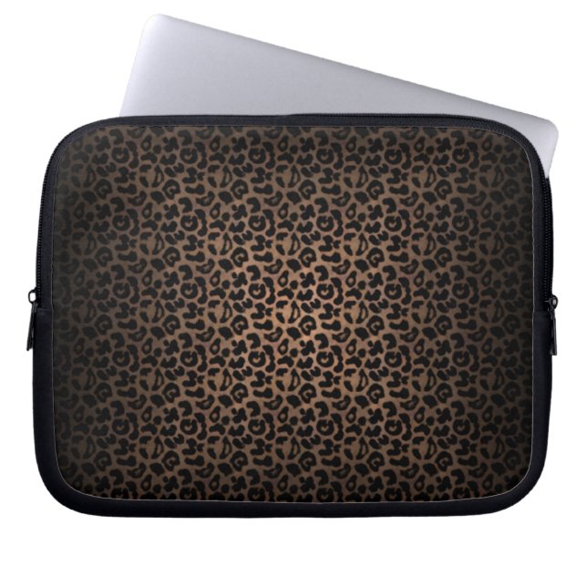 Leopard Print Camo Laptop Fodral (Framsidan)