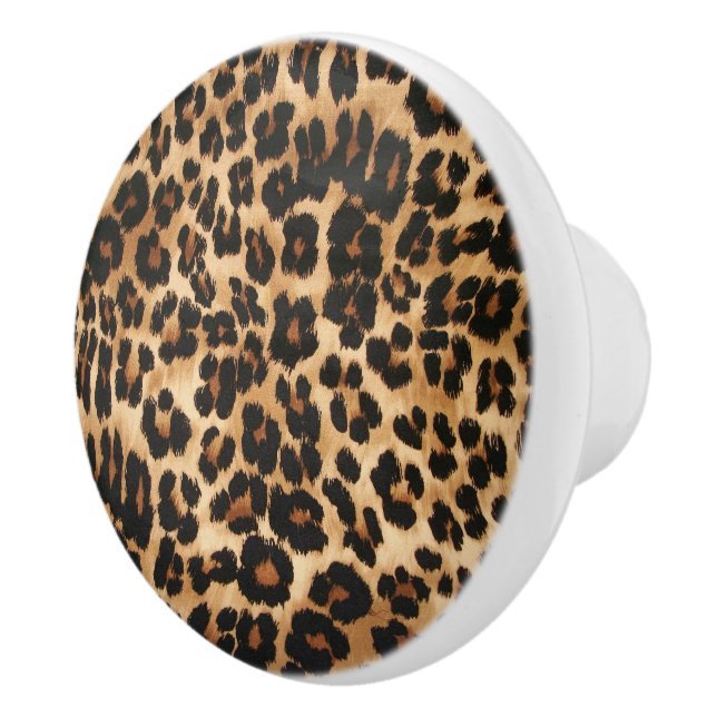 Leopard Print Ceramic Cabinet Knob Knopp (Höger)