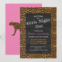 Leopard print chalkboard