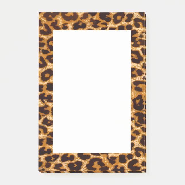 Leopard print, cheetah post-it block (Framsida)