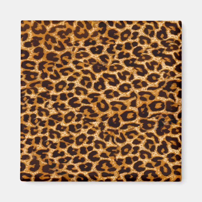Leopard print, cheetah print, rosa, girly magnet (Framsidan)