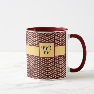 Leopard Print Chevron Mugg