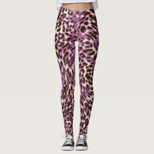 Leopard Print, Classic Animal Mönster. Leggings