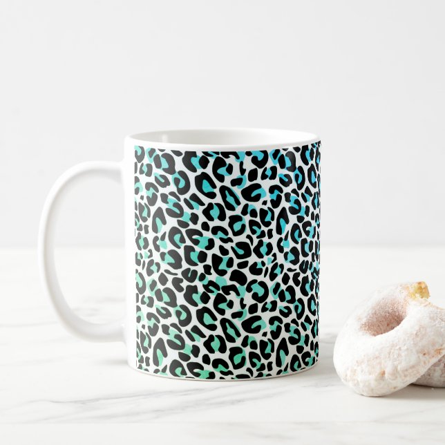 Leopard Print Coffee Mugg (Med munk)