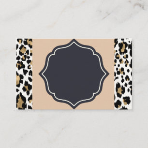 Leopard Print Designer Business/Appte Card Visitkort