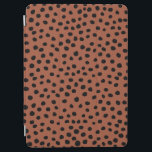 Leopard Print Dots Rust Terracotta Cheetah Spots iPad Air Skydd<br><div class="desc">Utskrift på djur - Leopard-utskrifter - örntoner - brun / rost.</div>