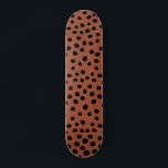 Leopard Print Dots Rust Terracotta Cheetah Spots Mini Skateboard Bräda 18,5 Cm<br><div class="desc">Utskrift på djur - Leopard-utskrifter - örntoner - brun / rost.</div>