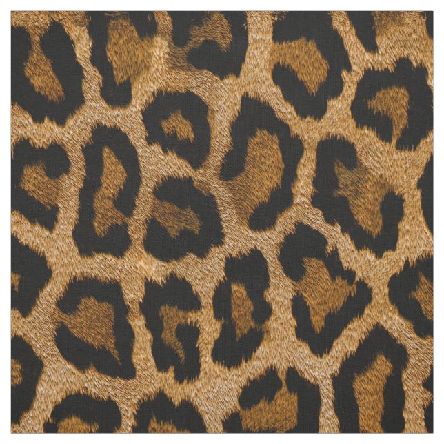 Leopard Print Fabric Tyg (Provkarta)