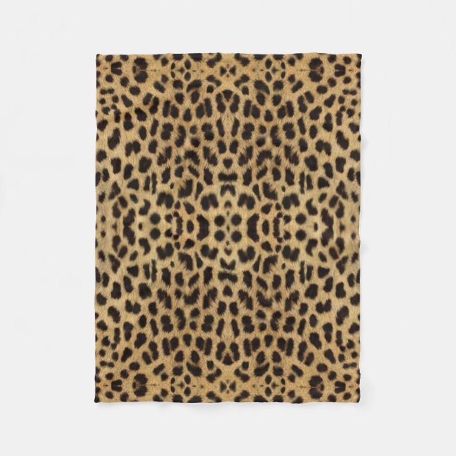 Leopard Print Fleece Blanket (Framsidan)