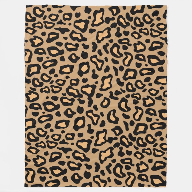 Leopard Print Fleece Blanket (Framsidan)