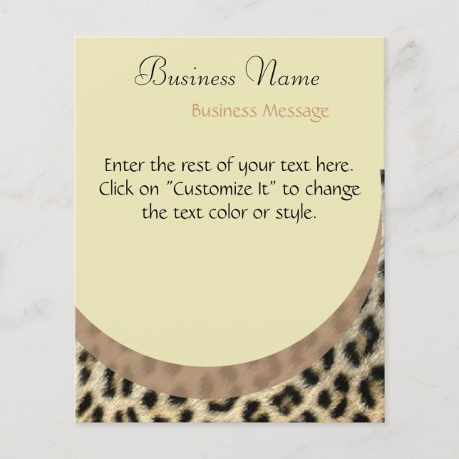 Leopard Print Flyer (Framsidan)