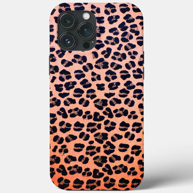 Leopard Print Fodral-Mate iphone case (Baksida)