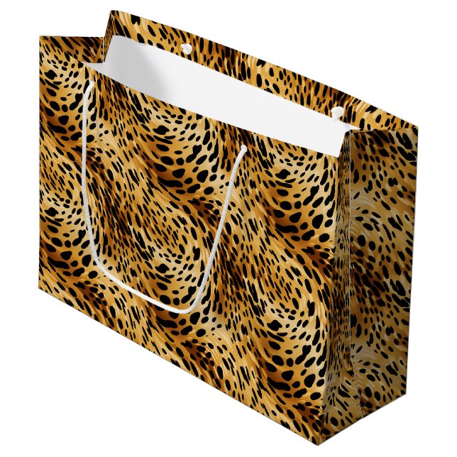Leopard Print Gift Bag (Framsidan Vinklad)